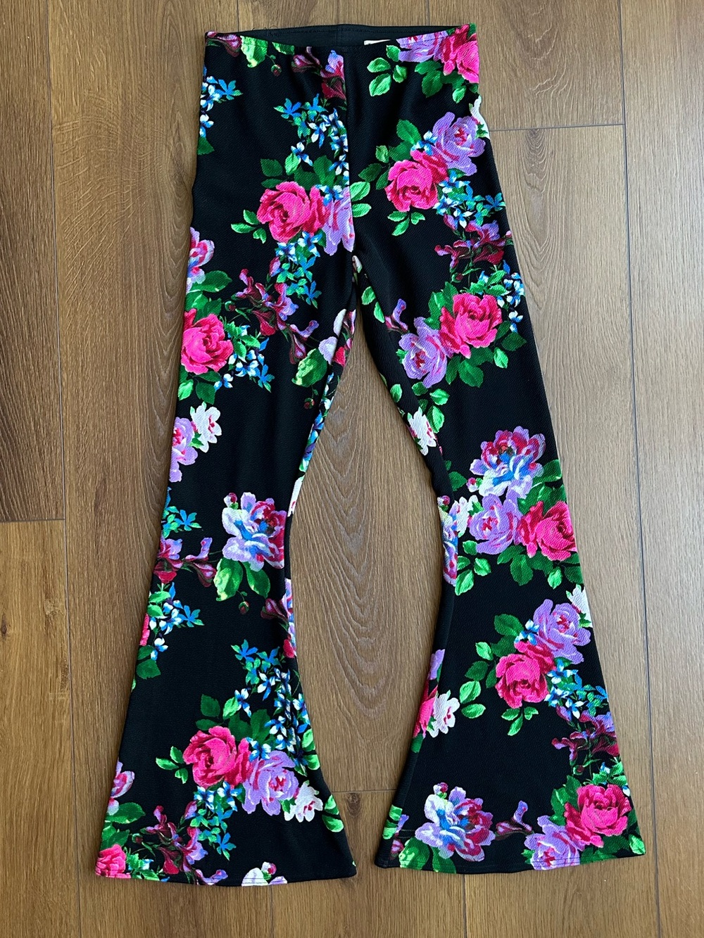 Show Me Your MuMu Black Floral Flare Pants